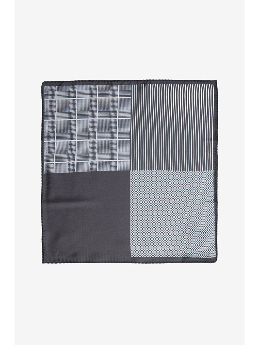 Erkek Gri Desenli Mendil-1