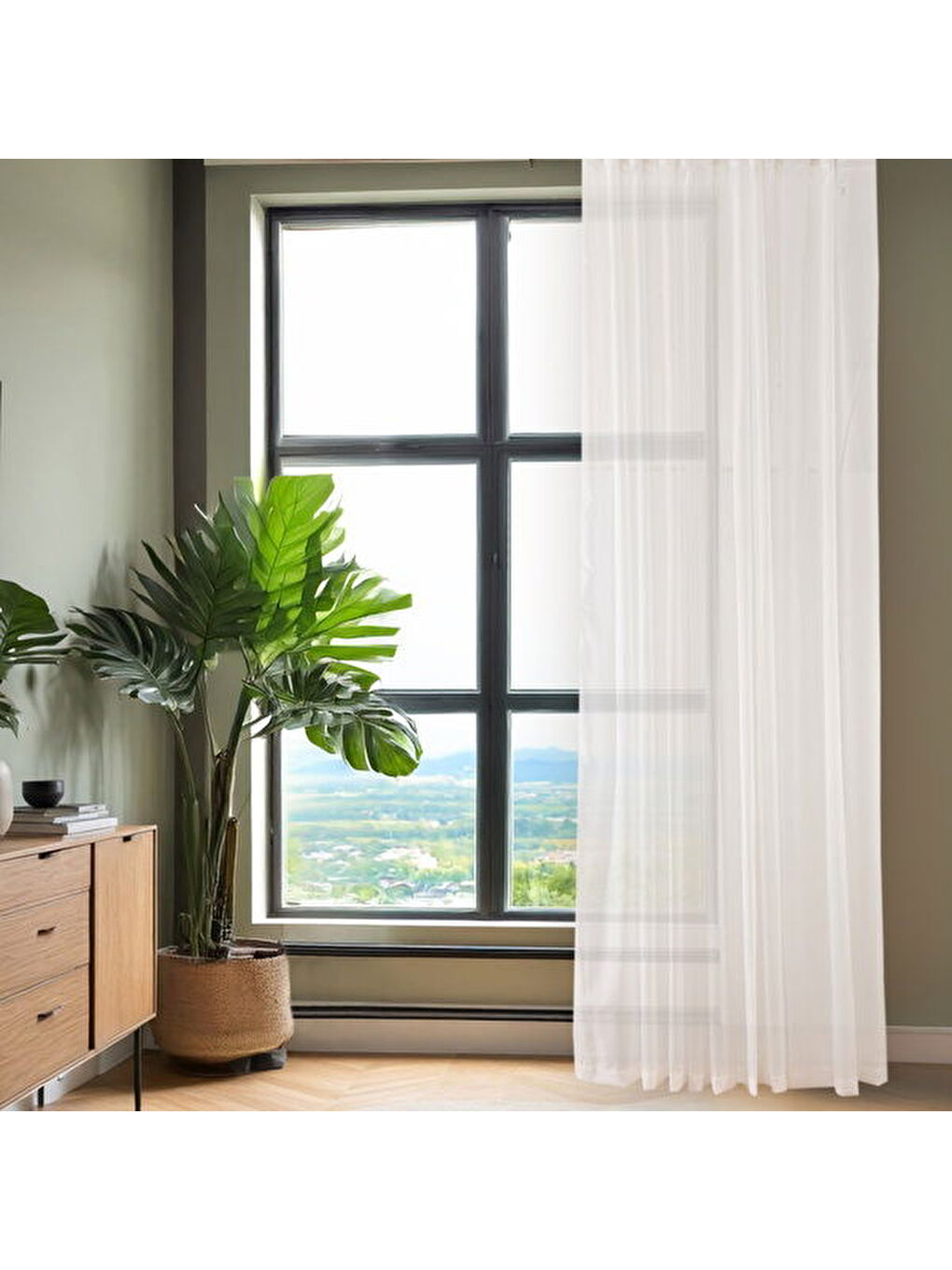 Evidea Soft Nelke Tül Perde - Ekru - 300x270 cm