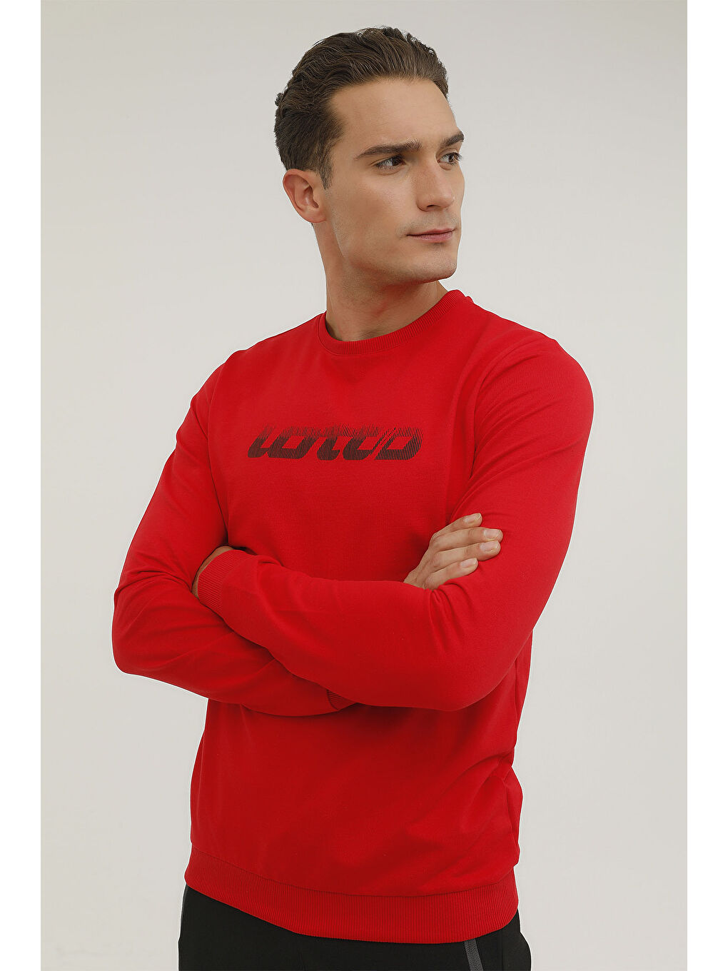 LOTTO Kırmızı M-MANCIO SWEATSHIRT 2PR Kırmızı Erkek Sweatshirt