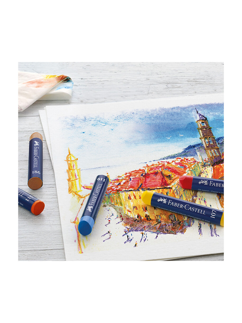 Creative Studio Yağlı Pastel Boya, 24 Renk, Parlak ve Yoğun Renkler, Yumuşak Kullanım-2