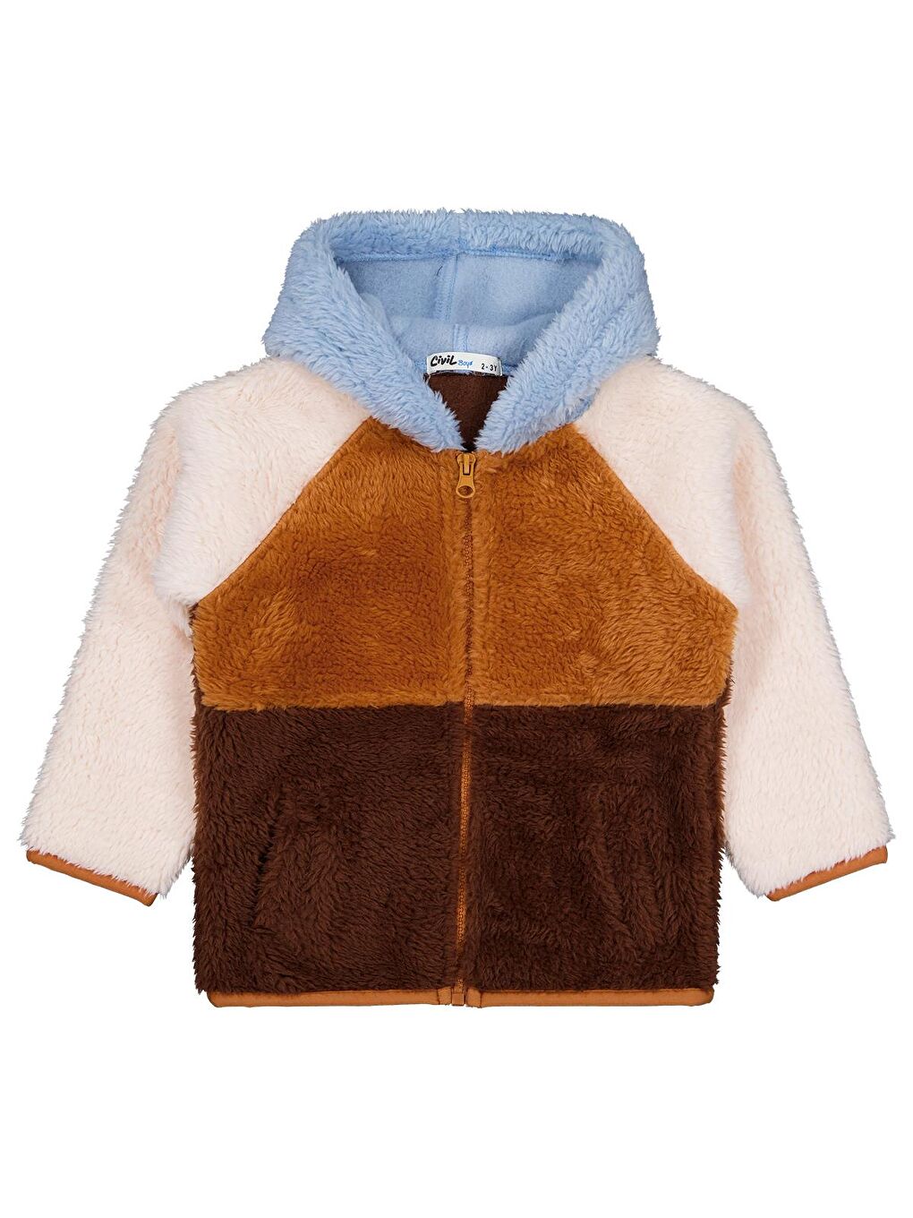 Boys Reglan Kol Parçalı 2-5 Yaş Hırka - Turuncu 4-5 Yaş