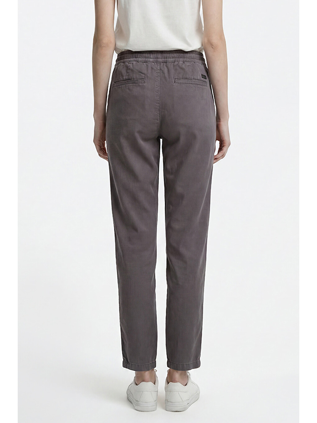 Antrasit Regular Fit Normal Kesim Normal Bel Yumuşak Dokulu Haki Pantolon-4