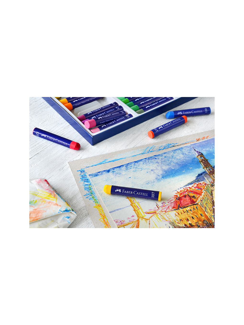 Creative Studio Yağlı Pastel Boya, 24 Renk, Parlak ve Yoğun Renkler, Yumuşak Kullanım-4