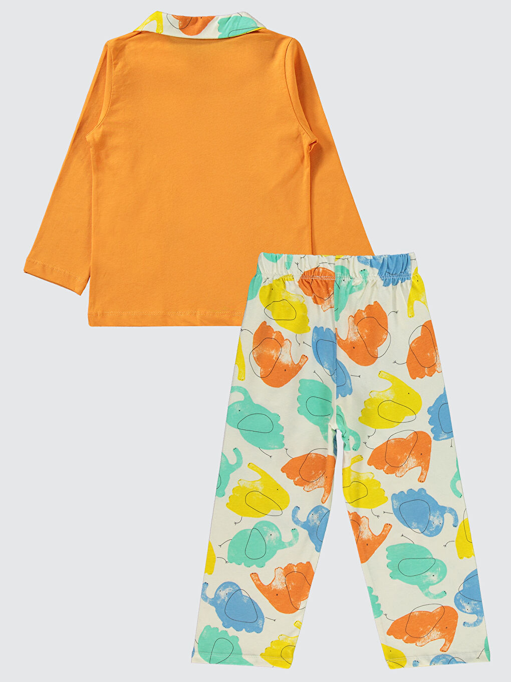 Turuncu Boys Erkek Çocuk Pijama Takımı 2-5 Yaş Oranj-1
