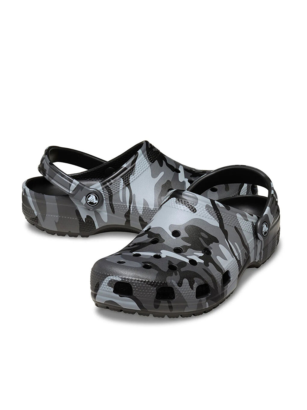 Classic Camouflage Clog Erkek Siyah Terlik-2