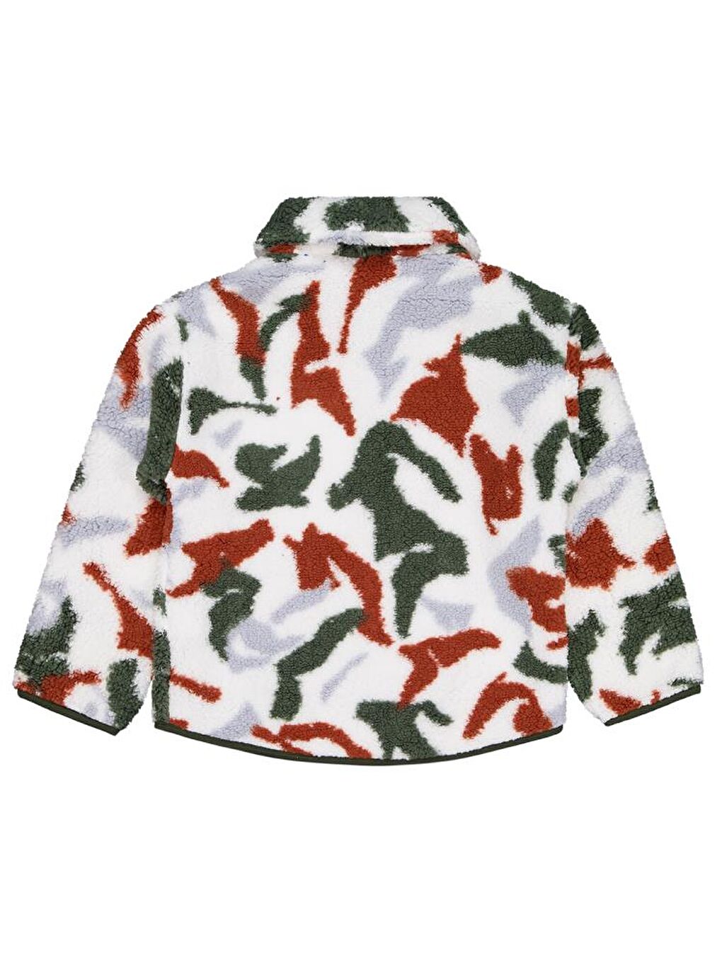 Yeşil Boys Kamuflaj Desenl Fermuar Cepli 6-9 Yaş Hırka-2