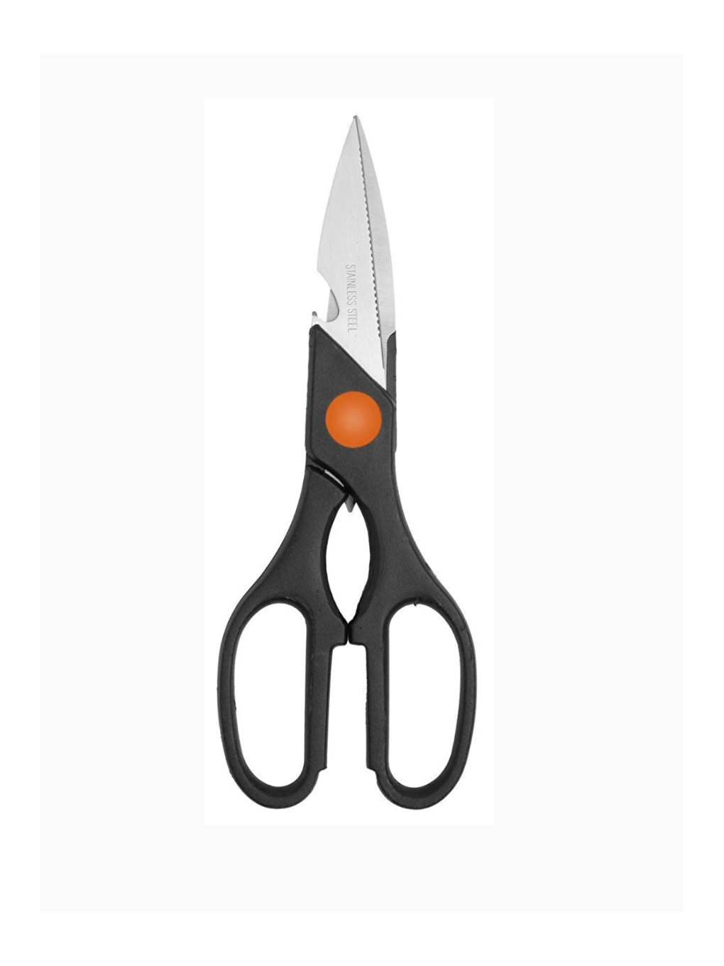 Gri Siyah Silikon Tutacaklı Tirbüşon Şişe Açacağı Paslanmaz Çelik ve  Mutfak Makası-2