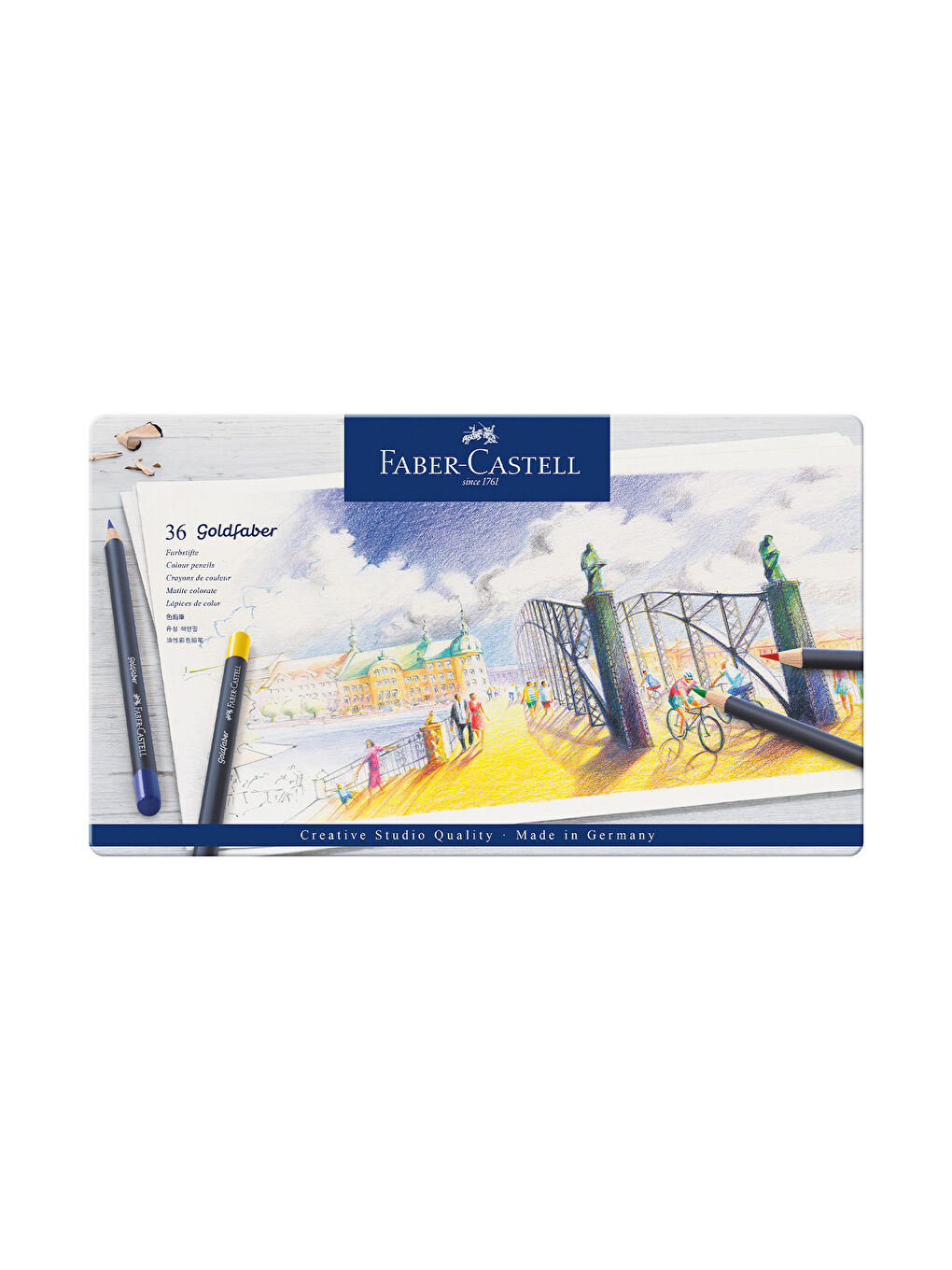 Goldfaber Sulu Boya Kalemi, 36 Renk, Solmaya Dayanıklı Pigment, Yumuşak ve Canlı Renkler-3