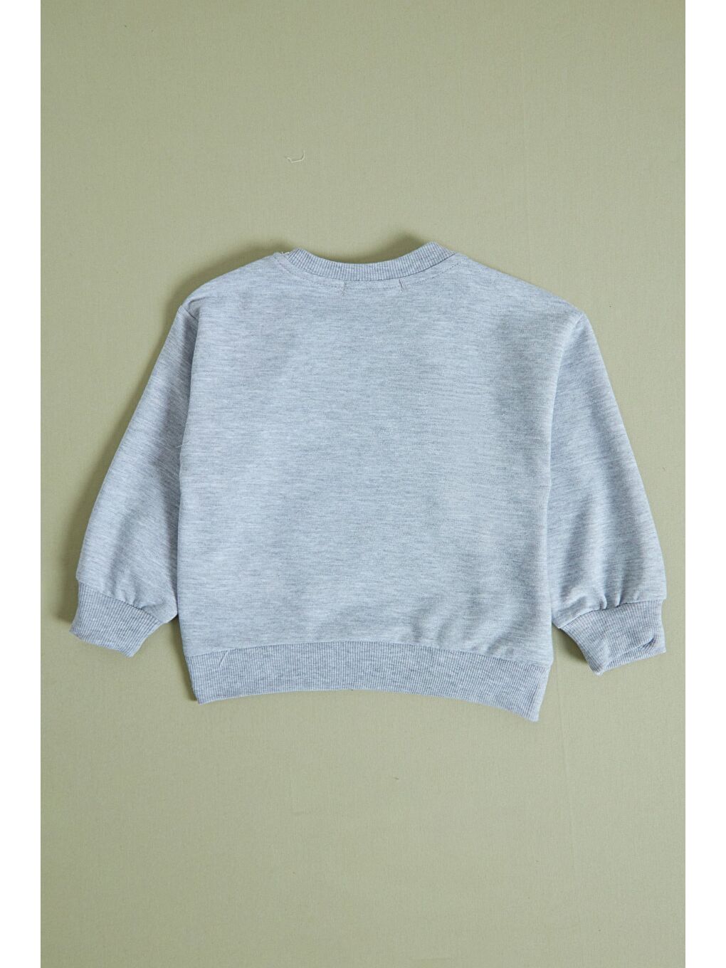 Gri Ayıcık jeff Baskılı Erkek Çocuk Sweatshirt Takım-2