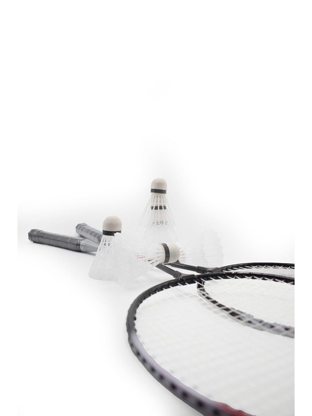 Siyah Badminton Raket Seti Çantalı 6 Adet Top Hediyeli-5