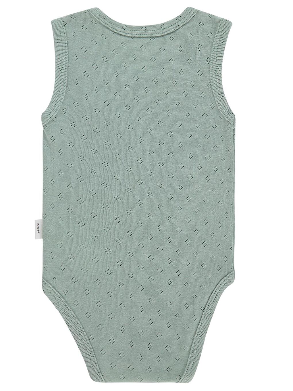 Baby Jakarlı 3-36 Ay Çıtçıtlı Badi - Yeşil-2