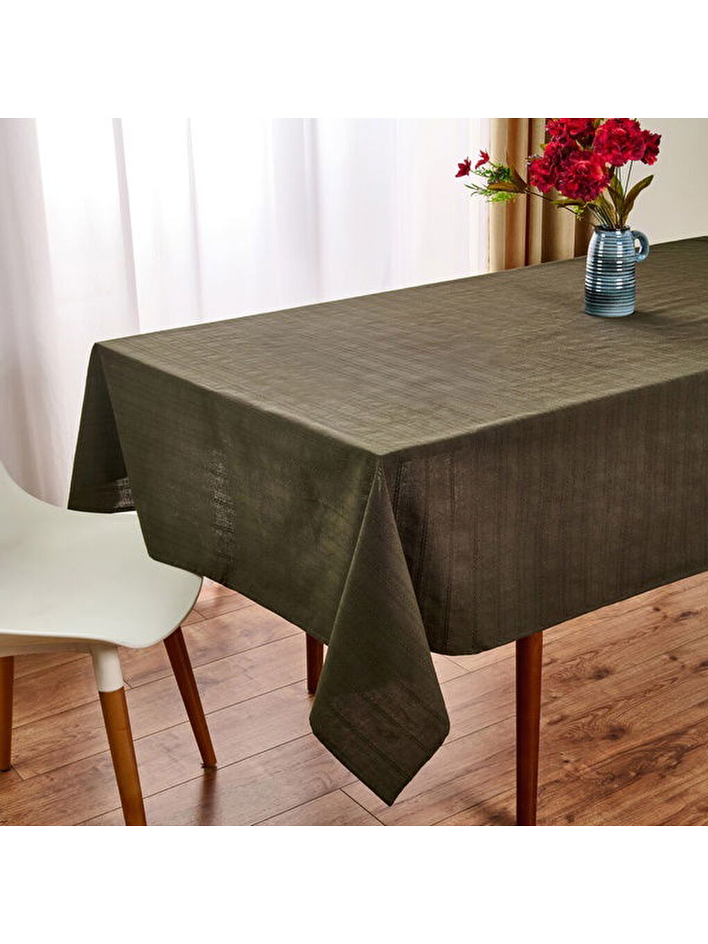 Soft Breeze Masa Örtüsü - Haki - 140x200 cm-2