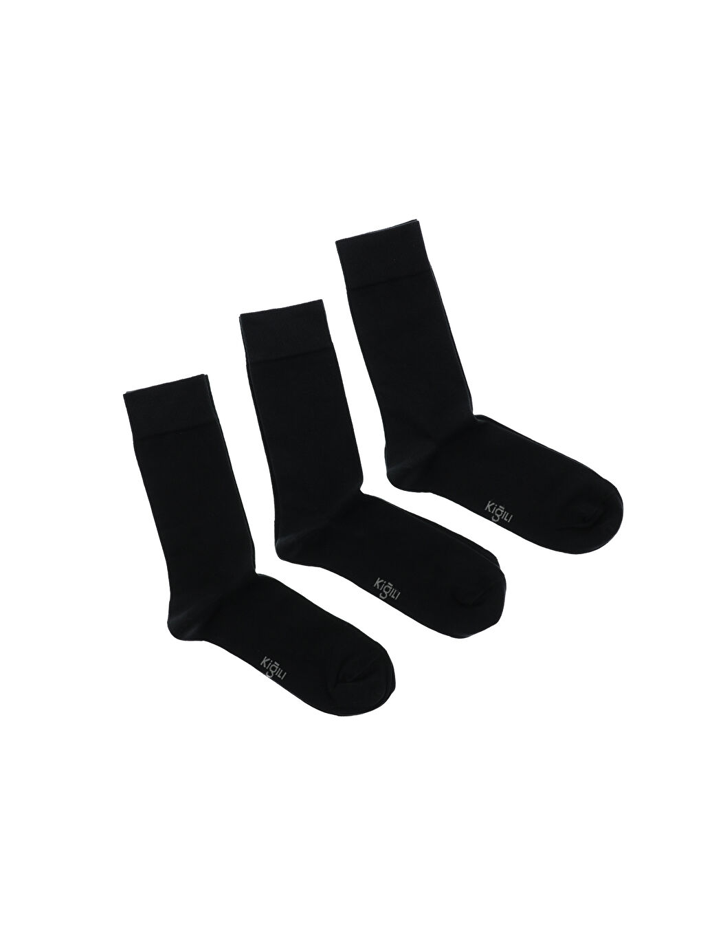 Siyah 3'lü Pamuklu Dikişsiz Çorap Seti