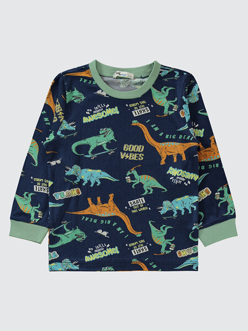 Boys Erkek Çocuk Pijama Takımı 2-5 Yaş Yeşil-2