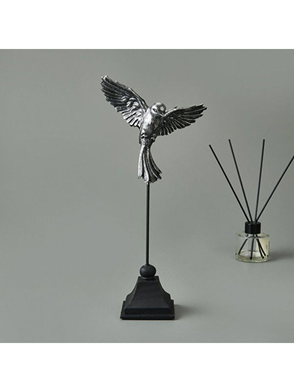Deco Uccello Dekor - Siyah / Gümüş - 32 cm-1