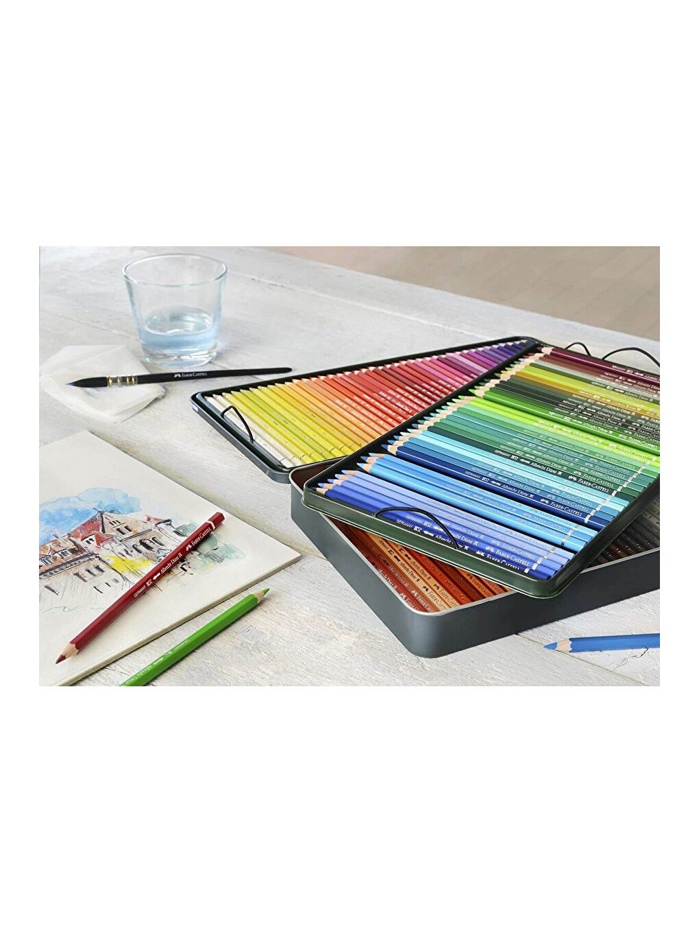 Albrecht Dürer Aquarell Sulu Boya Kalemi, 120 Renk, Suda Çözünebilir Uç, Parlak Pigment-1