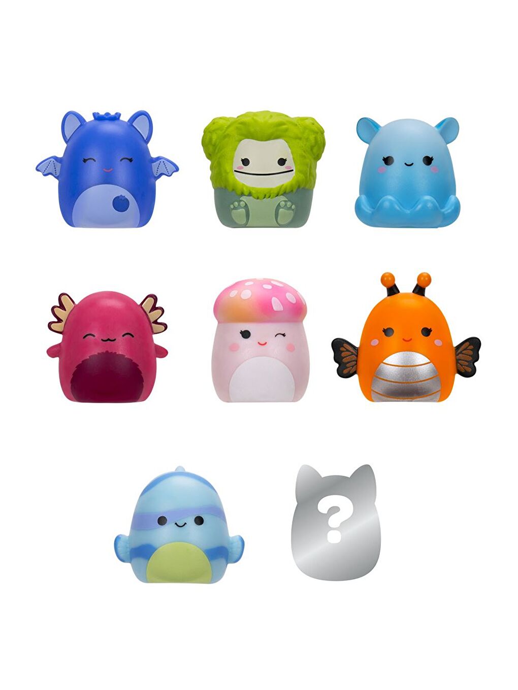 Squish-a-longs 8 Figür + Yüzük Set Seri 2 AL0025-2