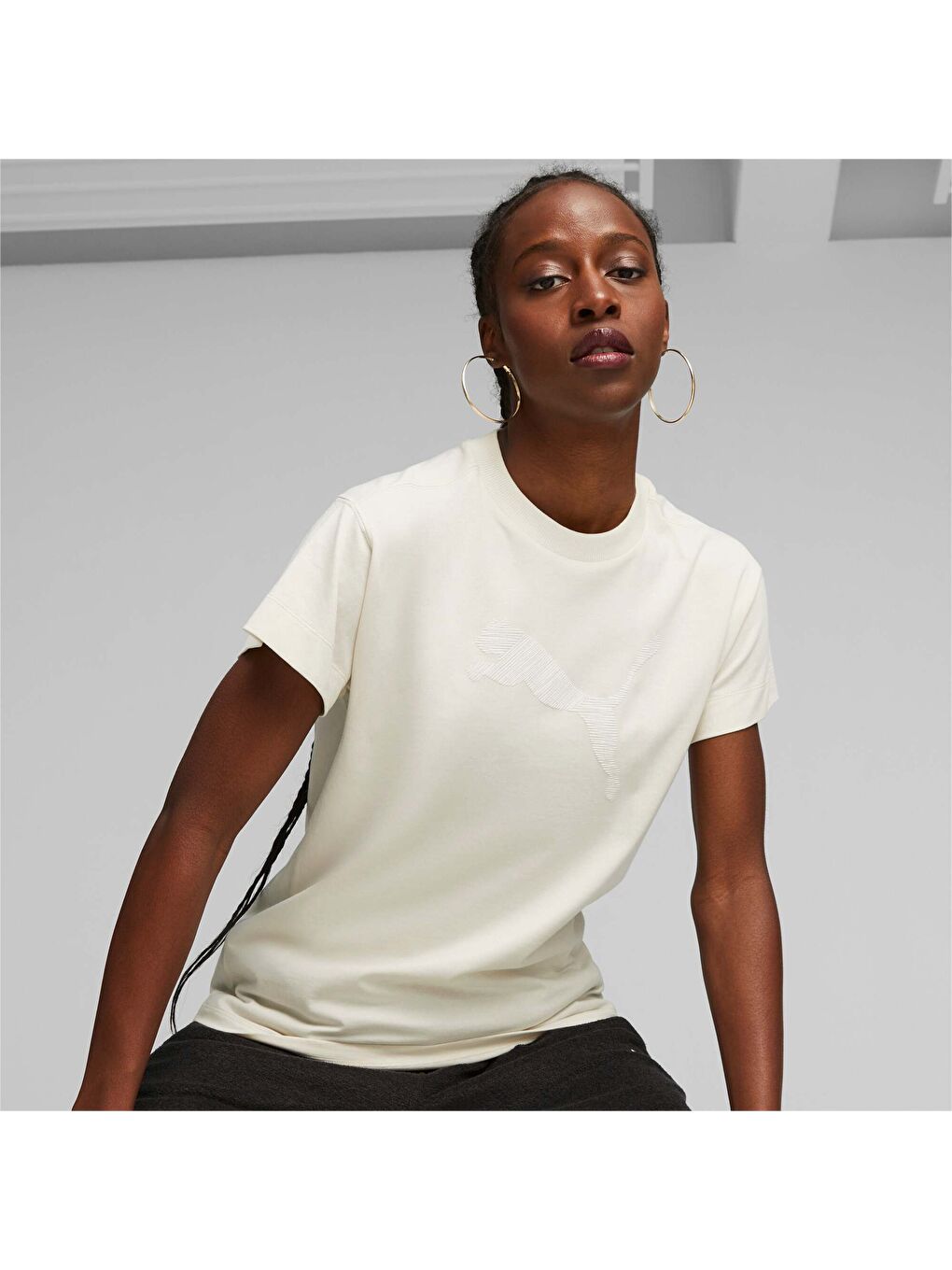 Beyaz HER Kadın Tişört-4