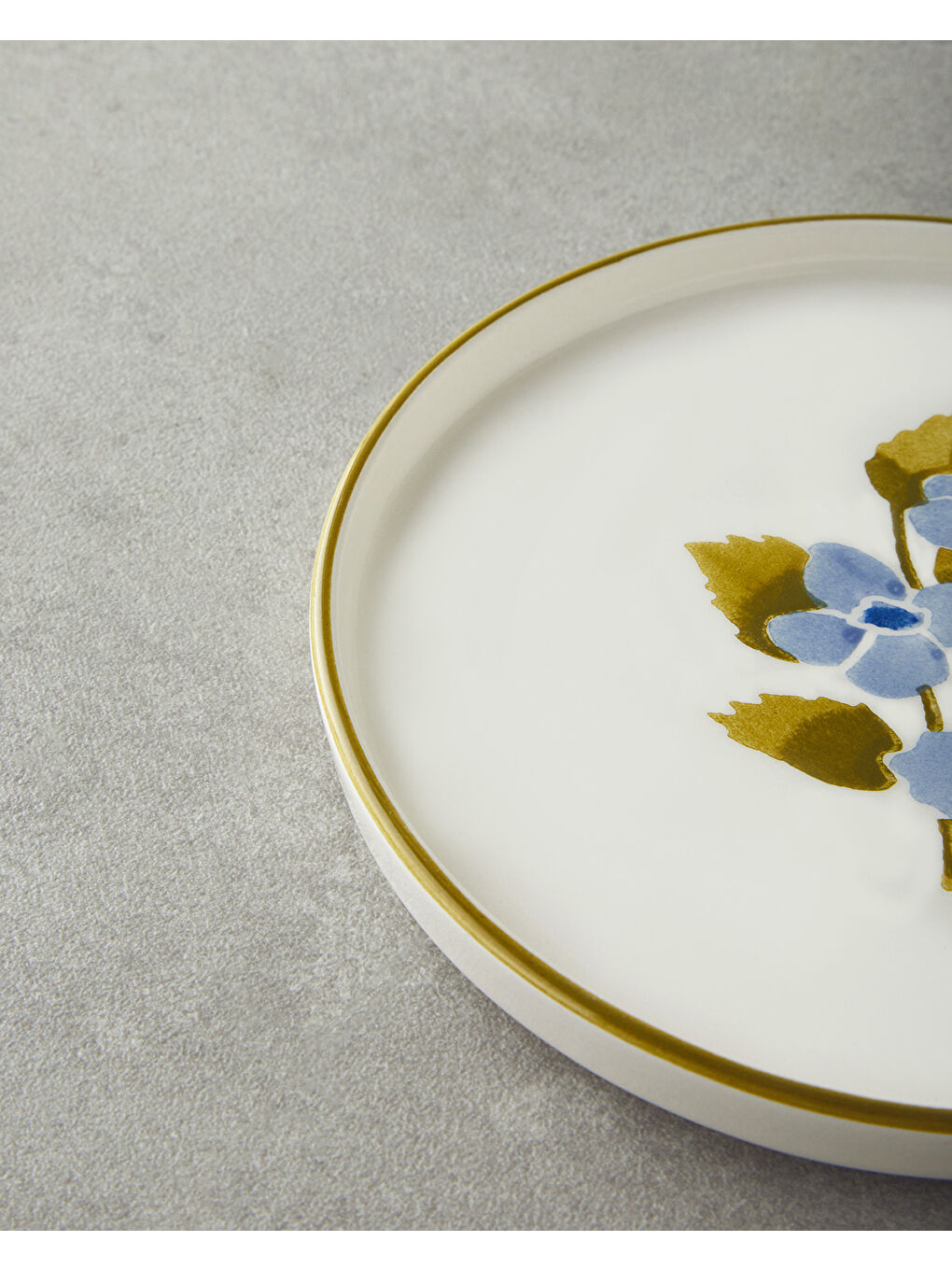 Beyaz Begonya Seramik 4'lü Pasta Tabağı 16 cm Renkli-2