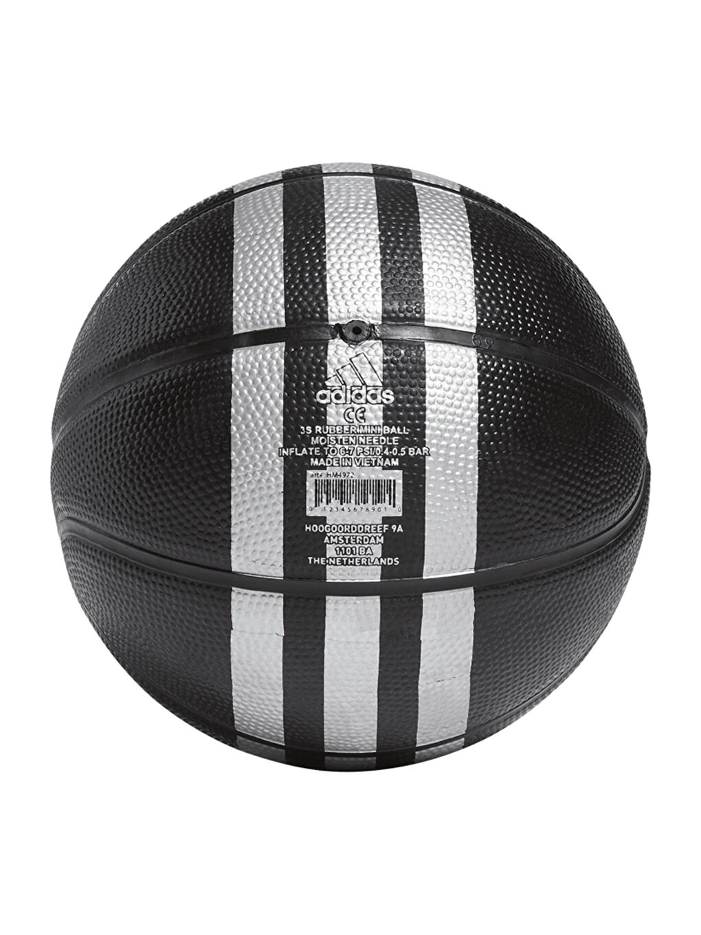 3S Rubber Mini Siyah Basketbol Topu-1
