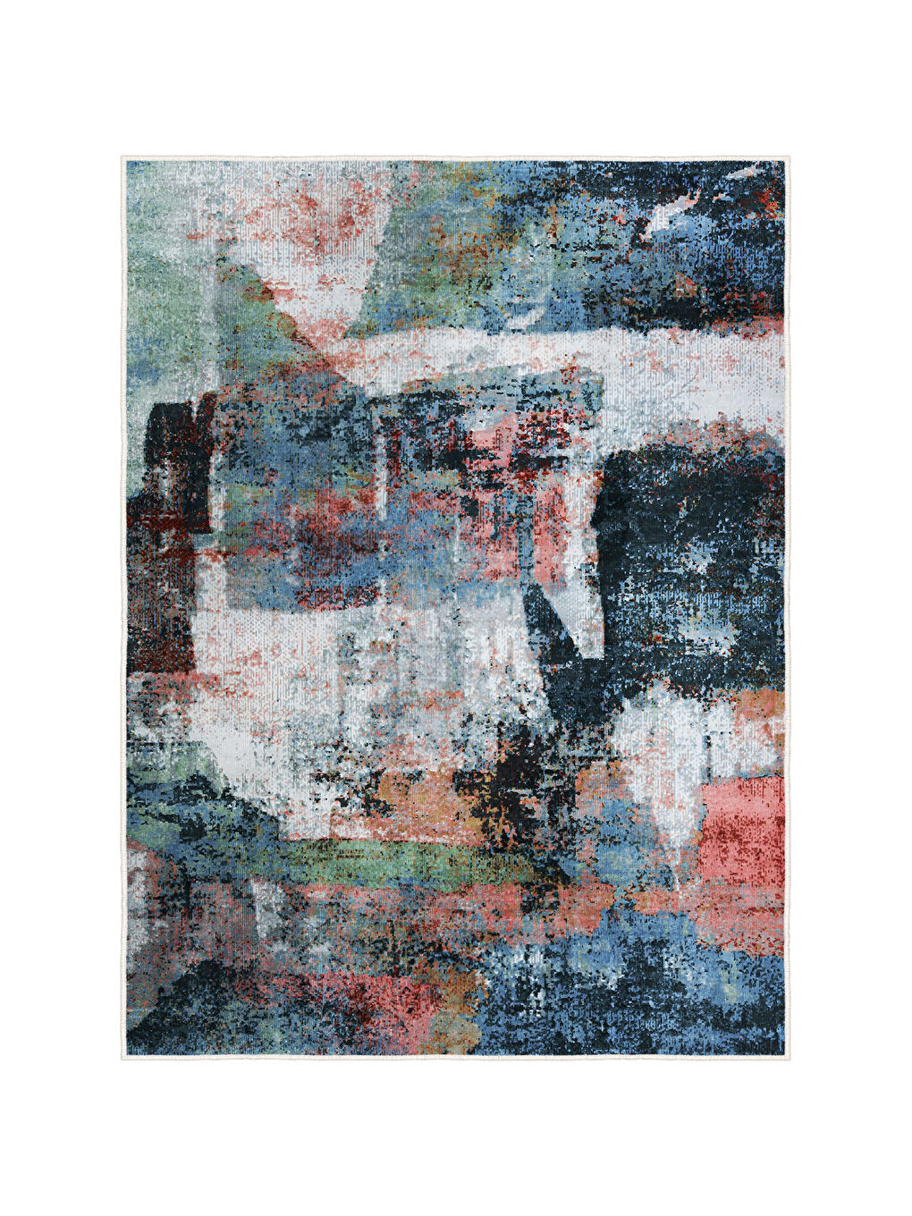 Bej Dekoratif Özel Tasarım Yıkanabilir İnce Kaymaz Tabanlı Modern Halı KECE FR33