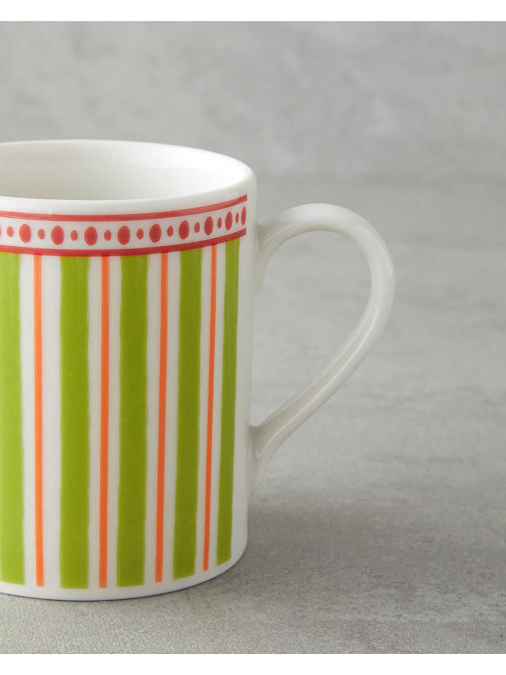Elora Bone Porselen Kupa 290 ml Yeşil-Turuncu-Pembe-1