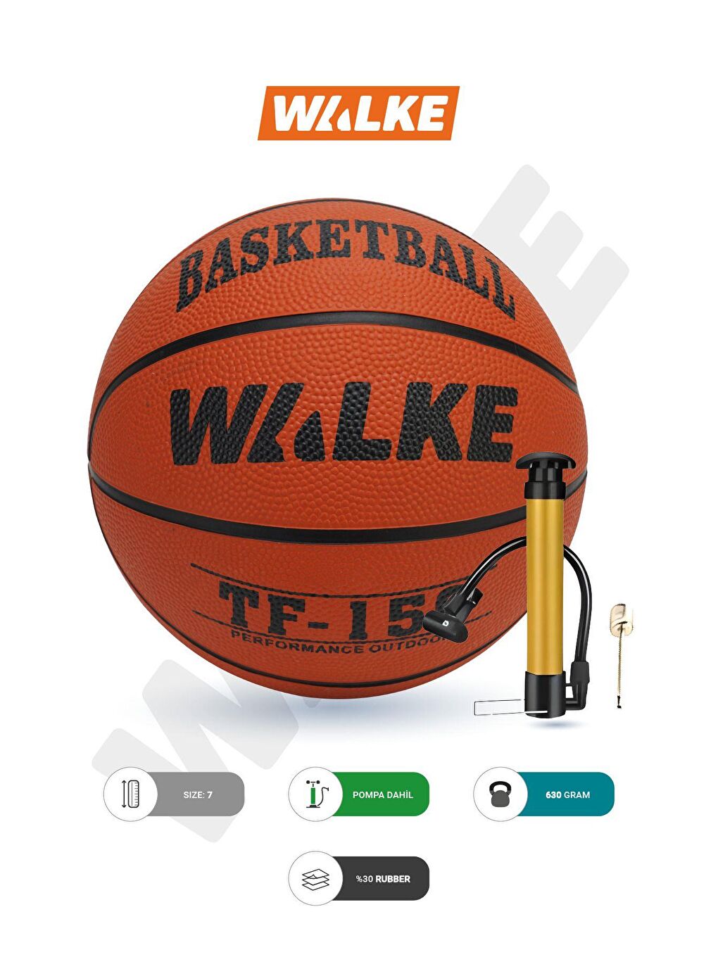 Kırmızı Premium 7 Numara Basketbol Topu Pompa Hediyeli-1