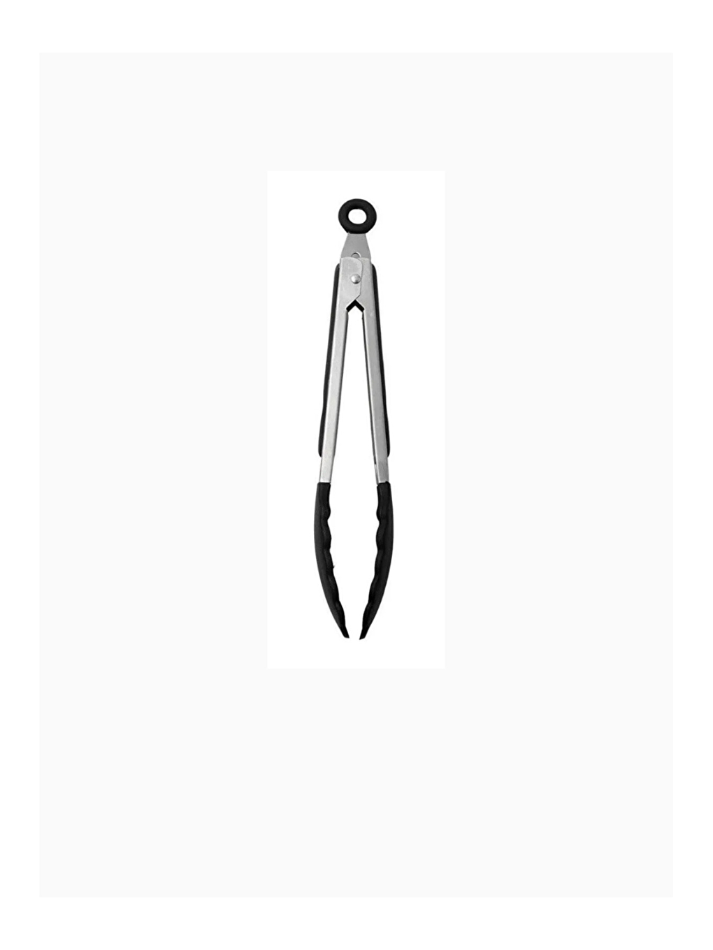 Gri Büyük Boy Paslanmaz Çelik Hamur Kesme Ruleti Antrasit/Siyah Silikon Uçlu Metal Maşa-4