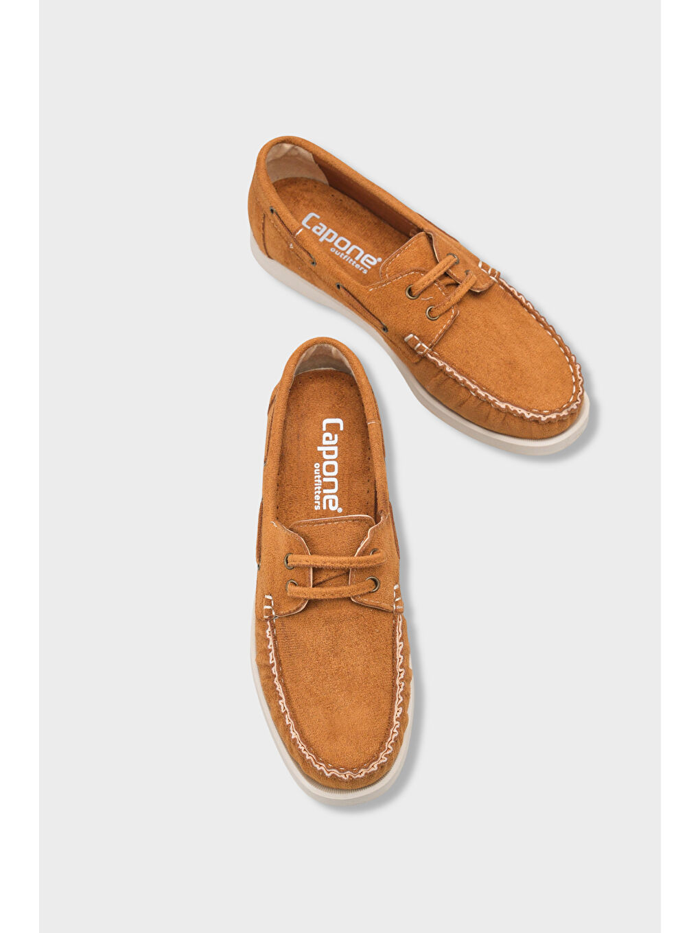 Kahverengi Bria Bağcıklı Boncuklu Konfor Kadın Loafer Tekne Ayakkabısı-5