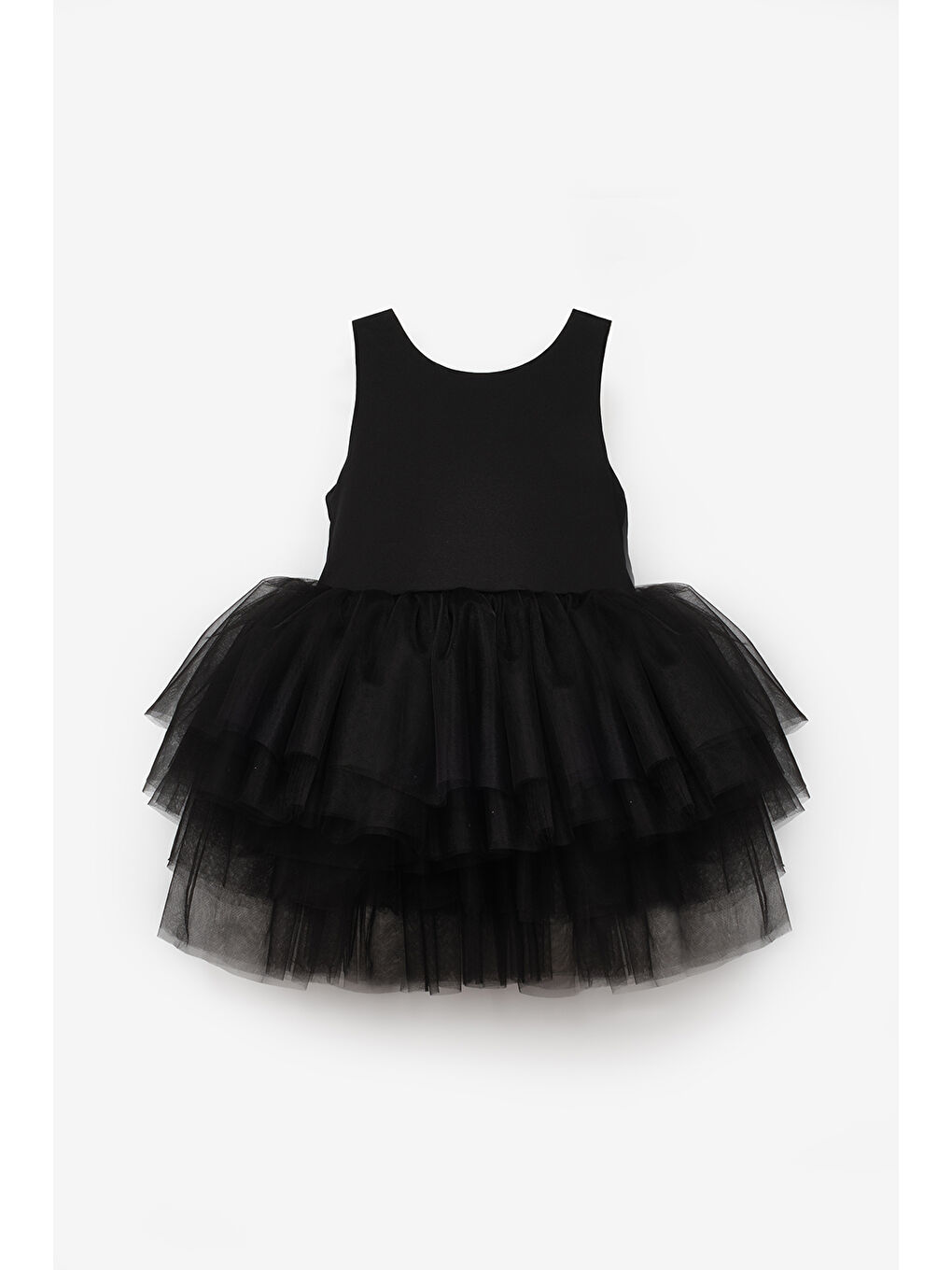 Siyah Tül Etekli Kız Çocuk Balerin Elbise - Carmen-4