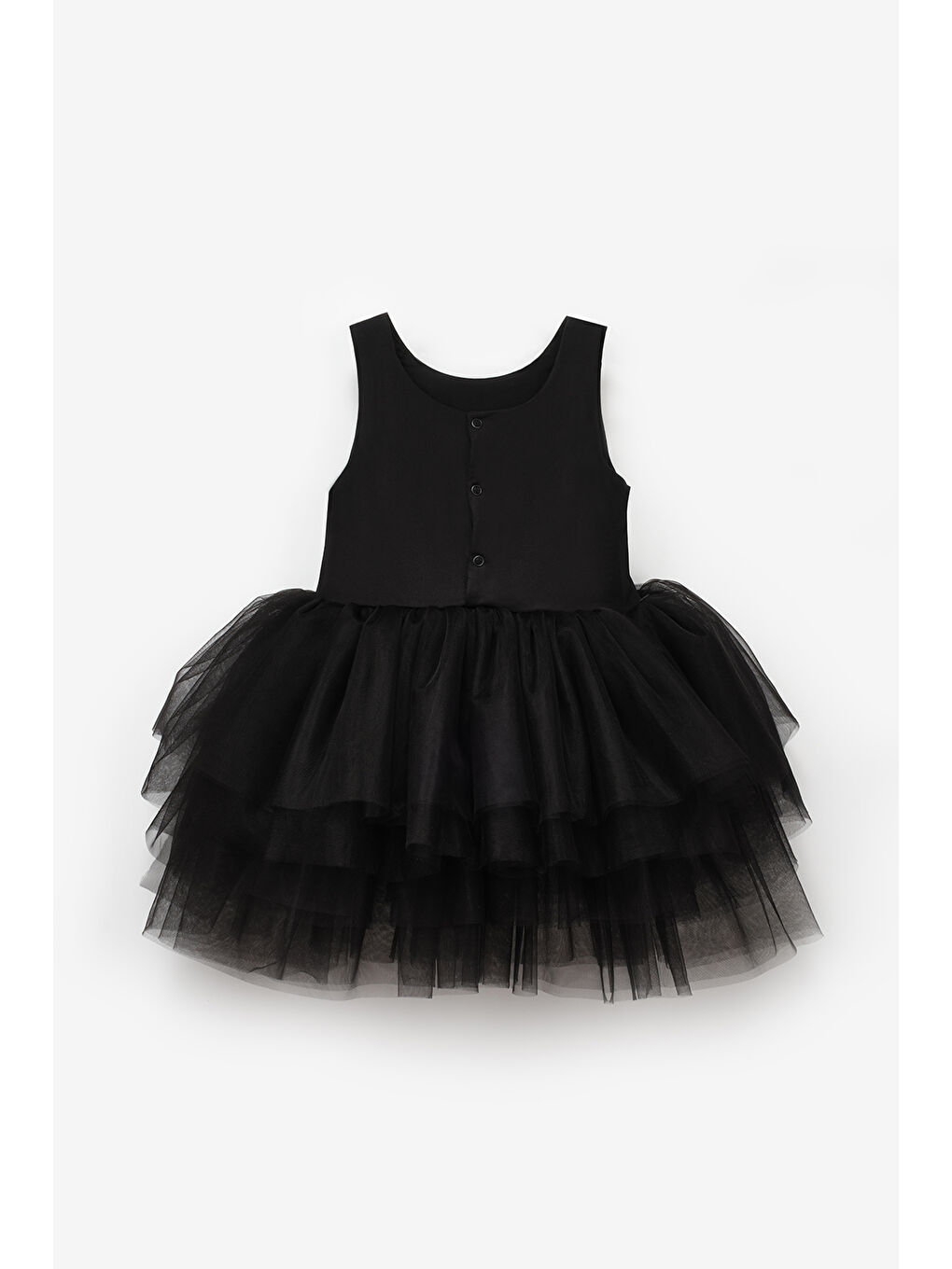 Siyah Tül Etekli Kız Çocuk Balerin Elbise - Carmen-5