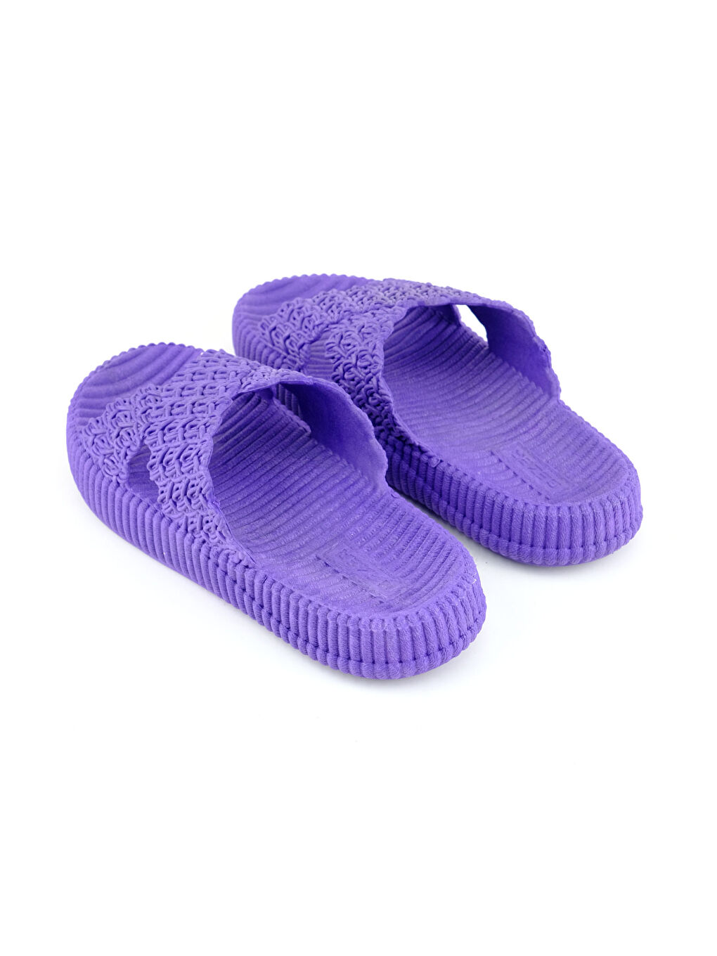 Mor Kadın Yazlık Ev Banyo Islak Zemine Uygun Terlik-3