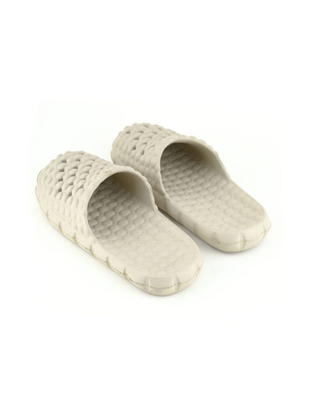 Bej Yazlık Eva Kadın Ev Banyo Bahçe Havuz Plaj Terlik-3