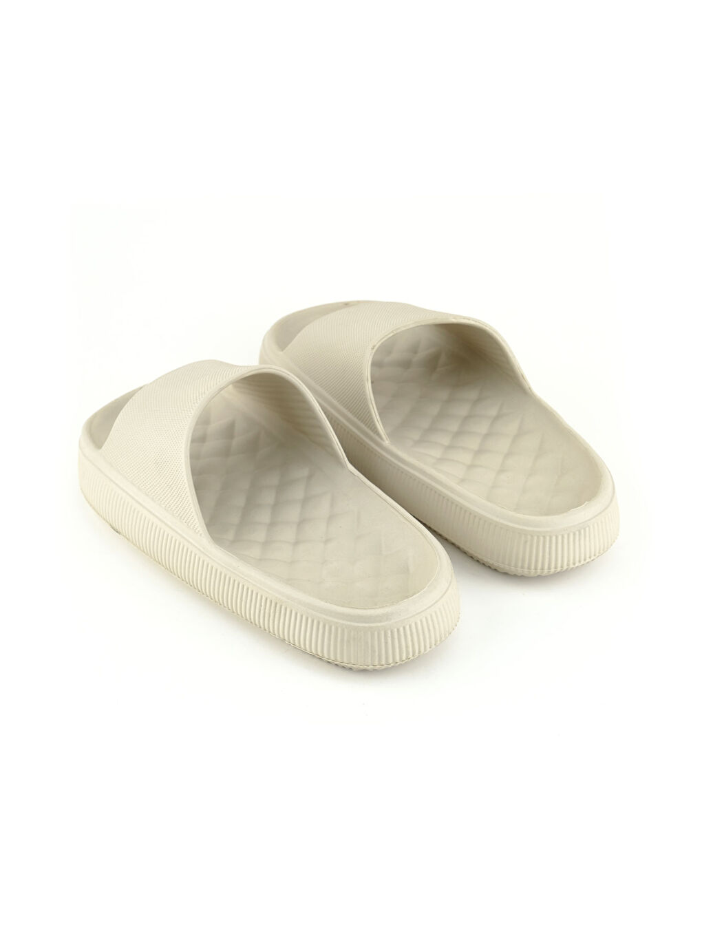 Bej Yazlık Islak Zemine Uygun Kadın Terlik-3