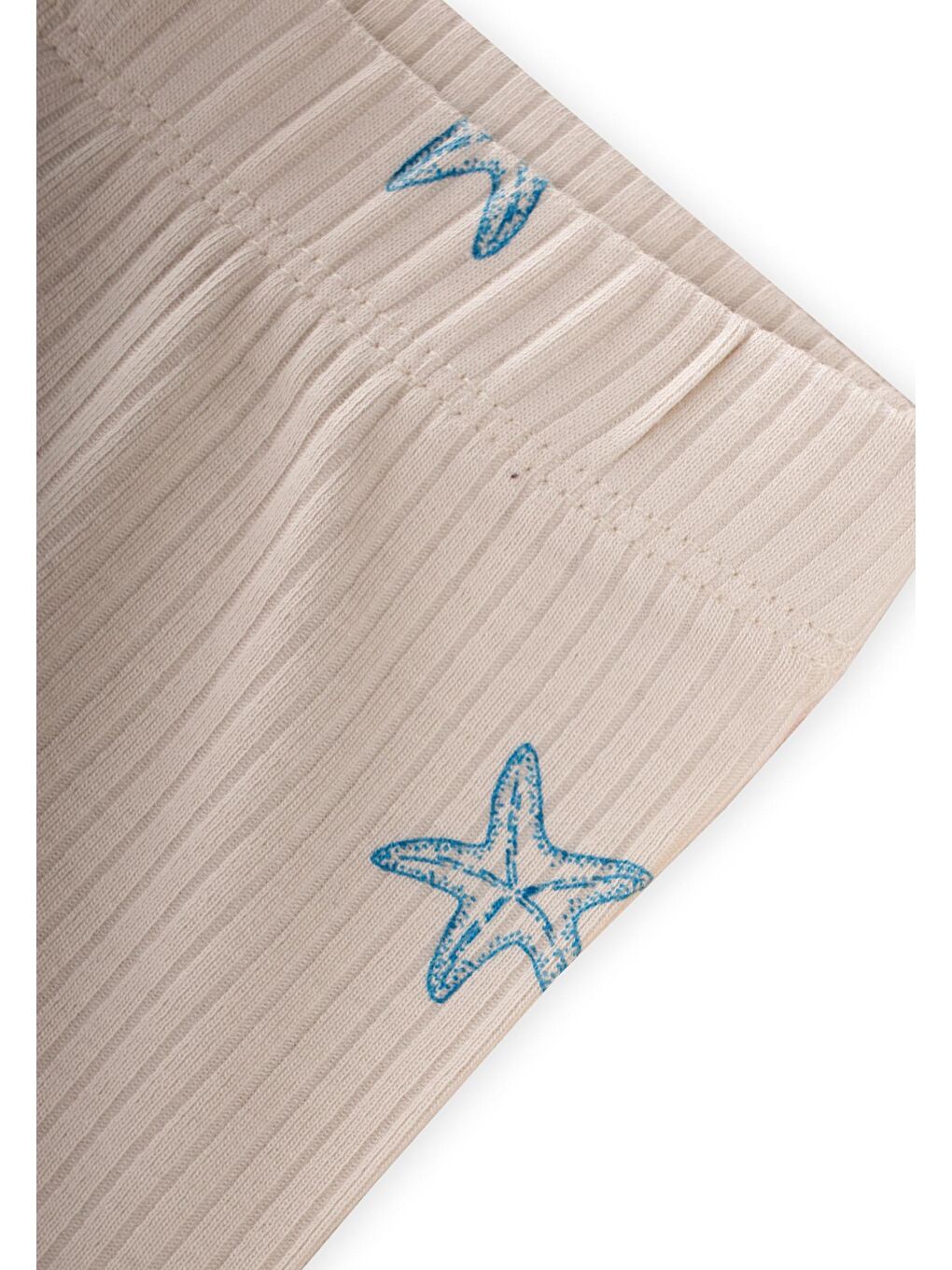 Ekru Tayt 2-10 Yaş Yıldız Desen-2