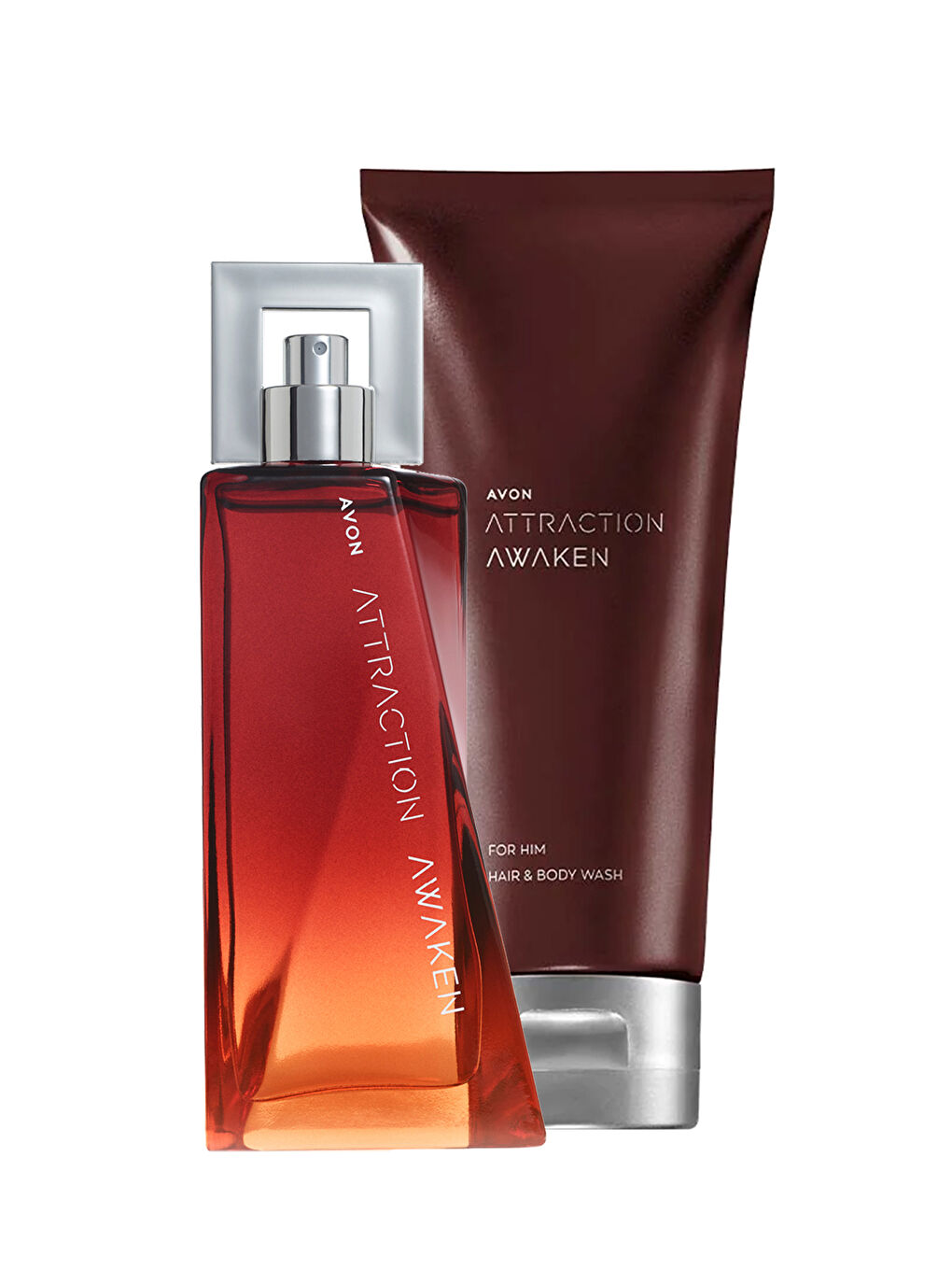 AVON Attraction Awaken Erkek Parfüm ve Saç Vücut Şampuan Paketi