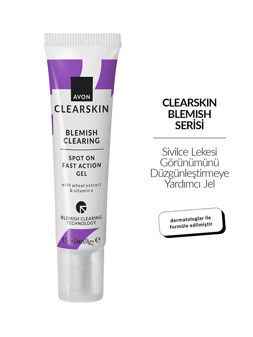 Clearskin Blemish Sivilce Lekesi Görünümünü Düzgünleştirmeye Yardımcı Jel 15ml-1