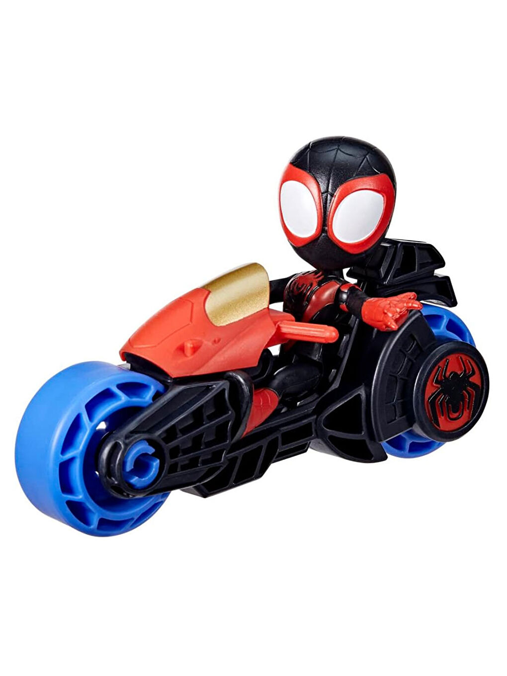 Spider And His Amazing Friends Motorsiklet Ve Figür Miles Spin Morales F6777-F7460-4