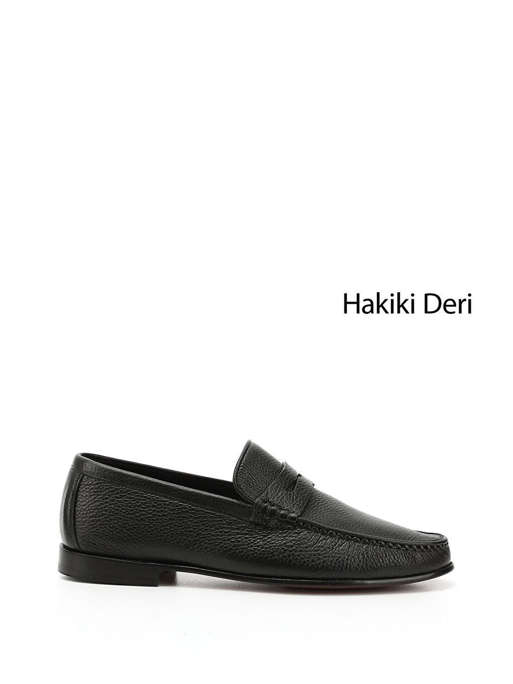 Mor Erkek ZÜMRÜT-SİYAH Kösele Taban Hakiki Deri Loafer Ayakkabı