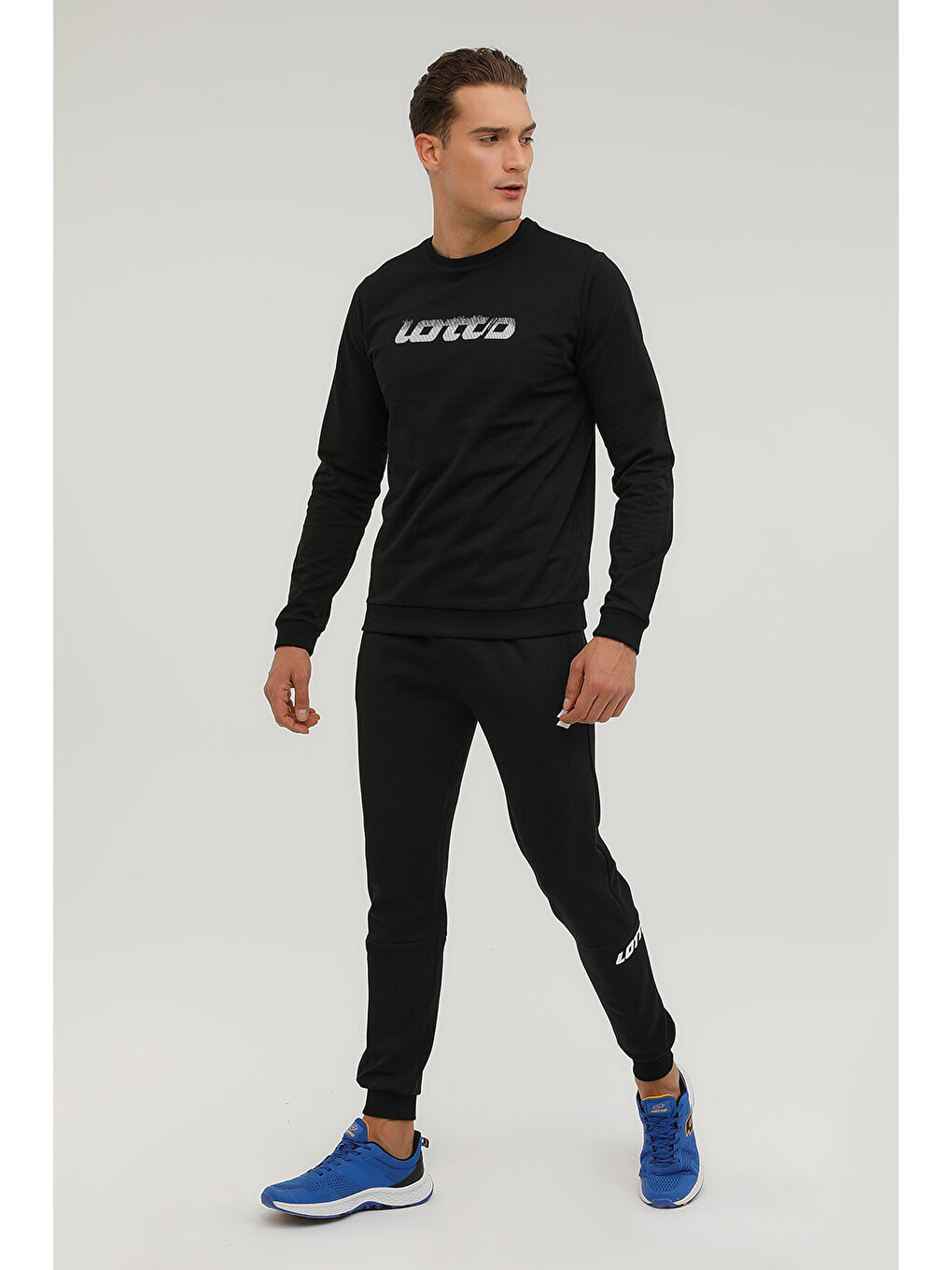 LOTTO Siyah M-MANCIO SWEATSHIRT 2PR Siyah Erkek Sweatshirt - 2