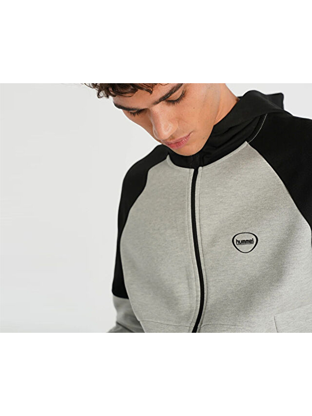 Inter Zip Hoodie Erkek Günlük Ceket 921257-2393 Gri-2