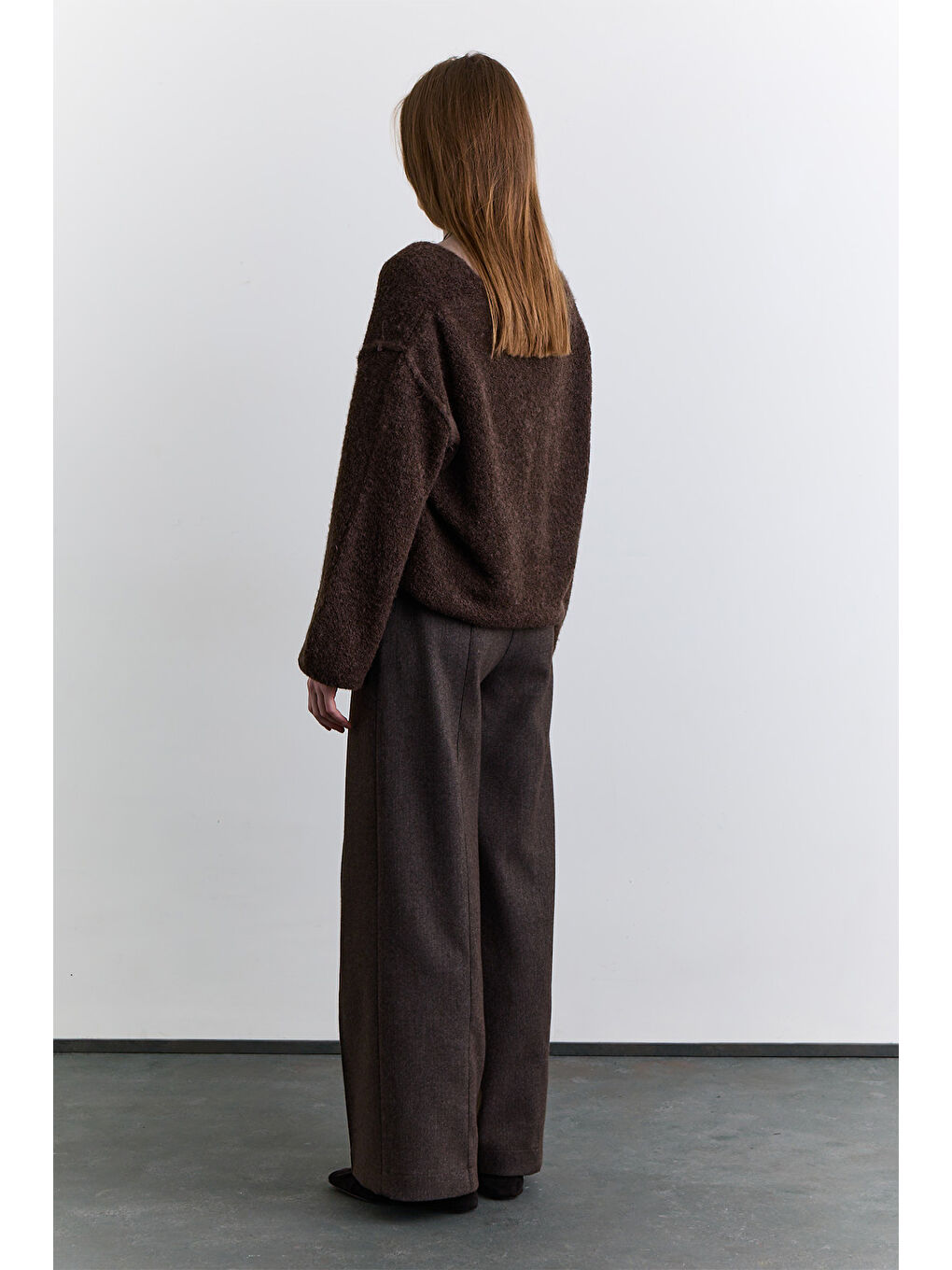 Kahverengi Soft Dokulu Kazak Acı Kahve-5