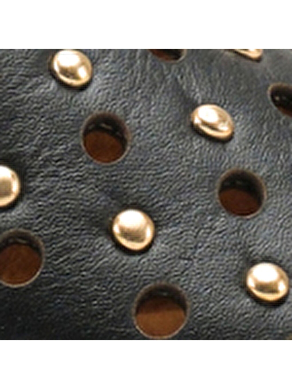 Siyah Lidia Hakiki Deri Düz Topuklu Zımbalı Kadın Sabo Terlik-6