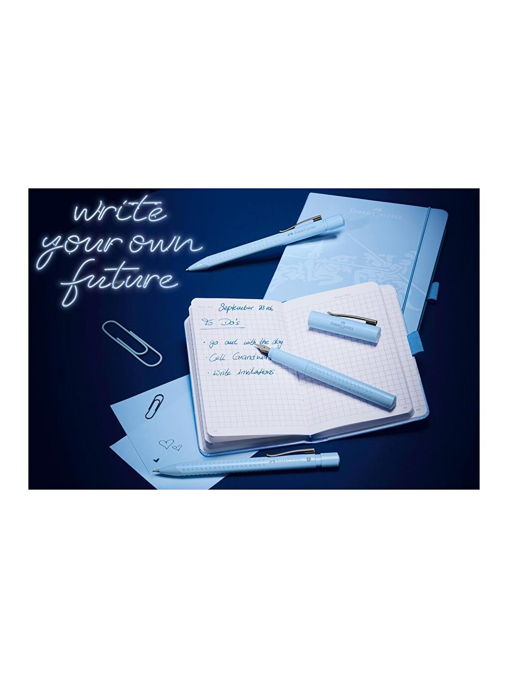 Grip 2011 Hediye Seti, Gök Mavisi, M Uçlu Dolma Kalem + XB Tükenmez Kalem, Metal Kutuda-2