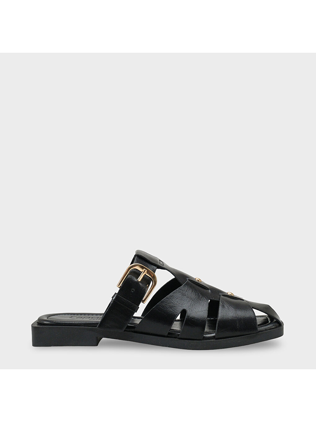 Siyah Willa Gladyatör Kadın Sabo Terlik