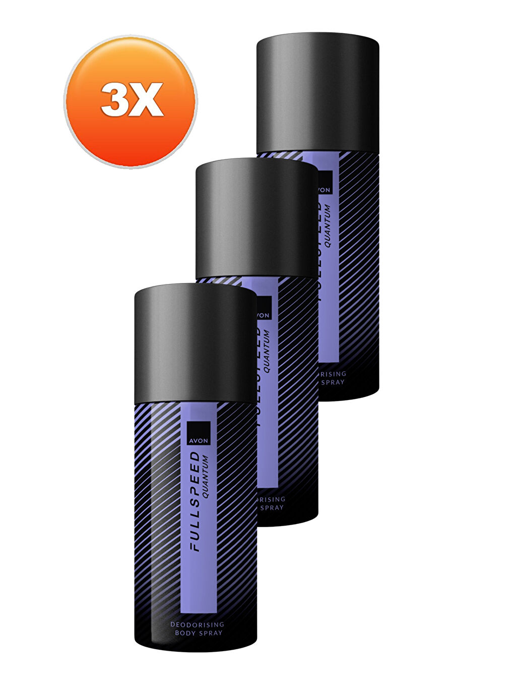 Full Speed Quantum Erkek Sprey Deodorant 150ml Üçlü Paket-1
