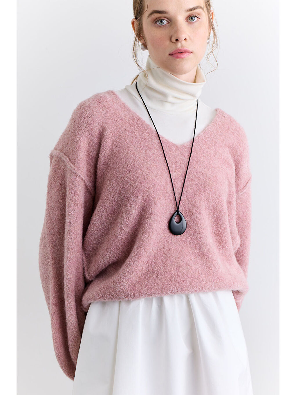 Soft Dokulu Kazak Pembe-2