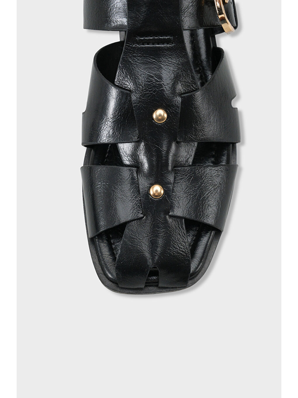 Siyah Willa Gladyatör Kadın Sabo Terlik-2