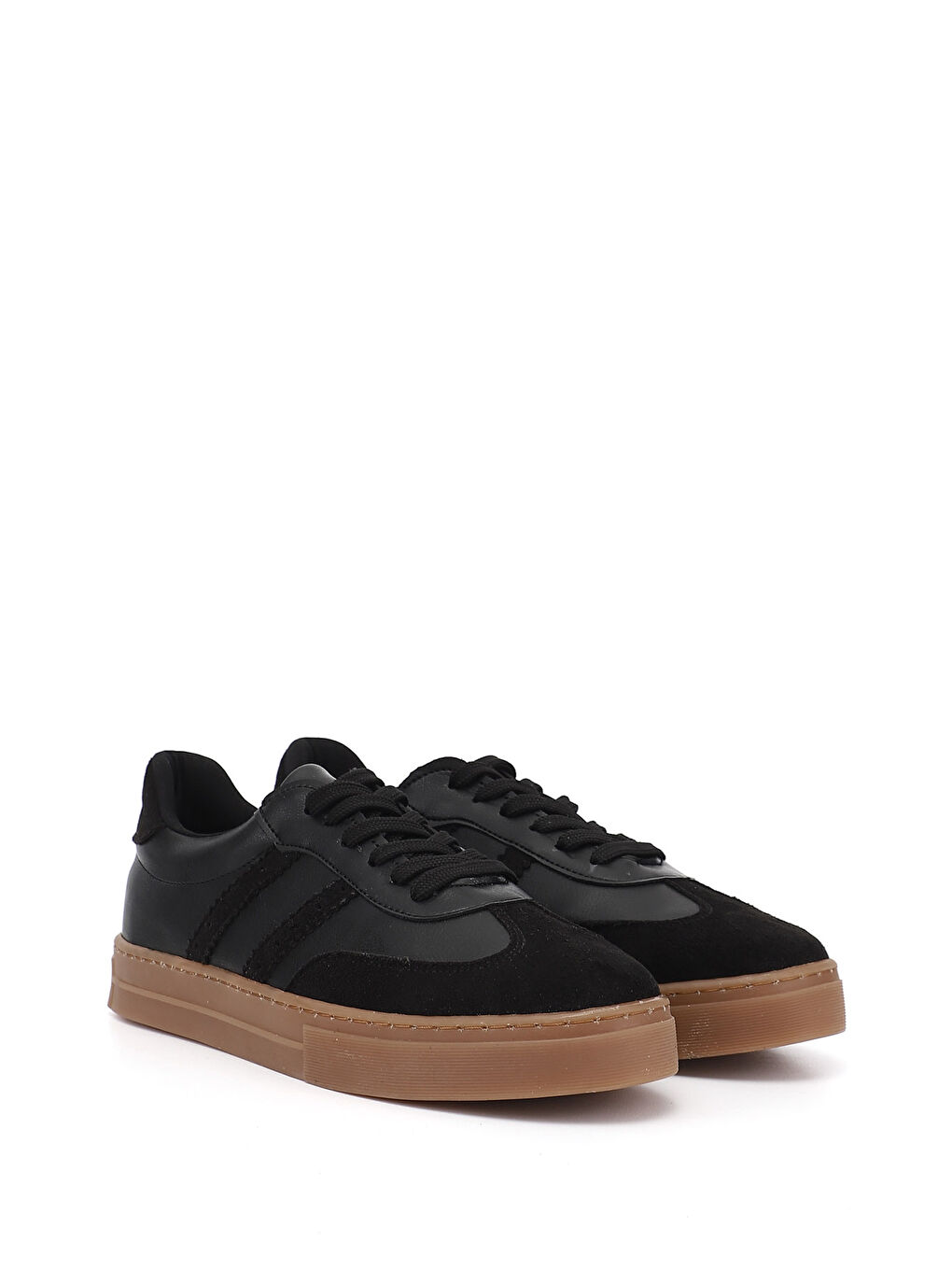 Siyah Kadın SİYAH Bağcıklı Sneaker-1