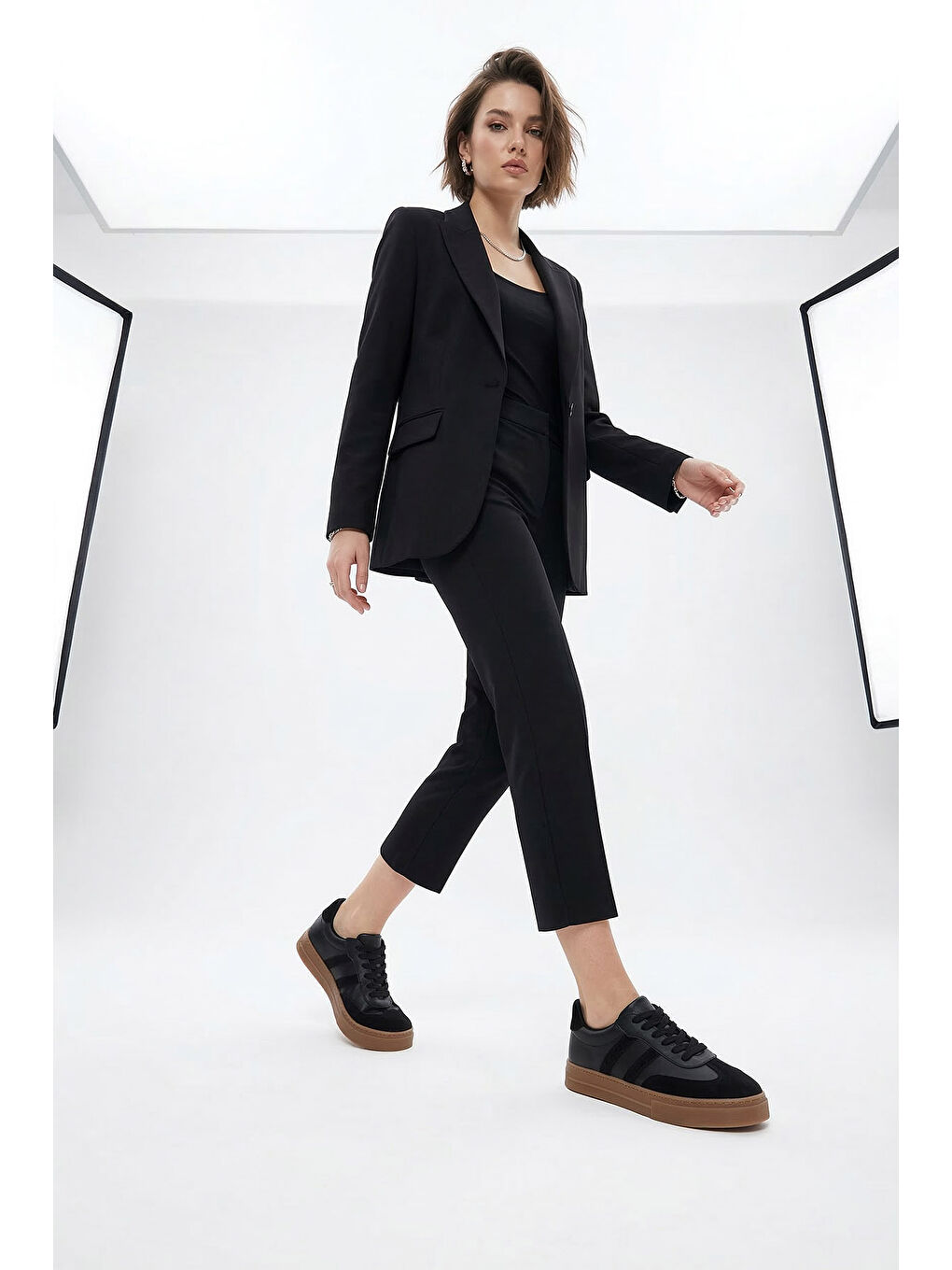 Siyah Kadın SİYAH Bağcıklı Sneaker-2